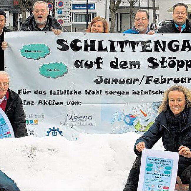 sz-21122012-schlittengaudi Schlittengaudi auf dem Stöppel steigt wieder. (SZ-Foto: Holger Weber)