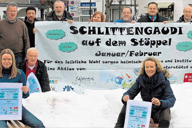 sz-21122012-schlittengaudi Schlittengaudi auf dem Stöppel steigt wieder. (SZ-Foto: Holger Weber)